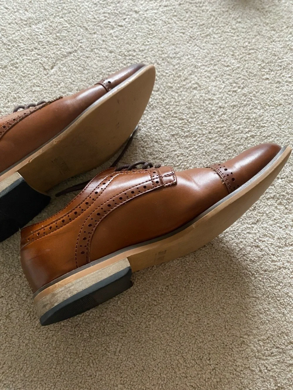 Boys Cap-Toe Oxford Dress Shoes